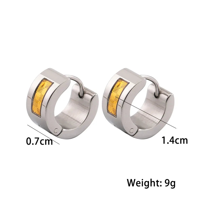 hip hop style hoop earrings