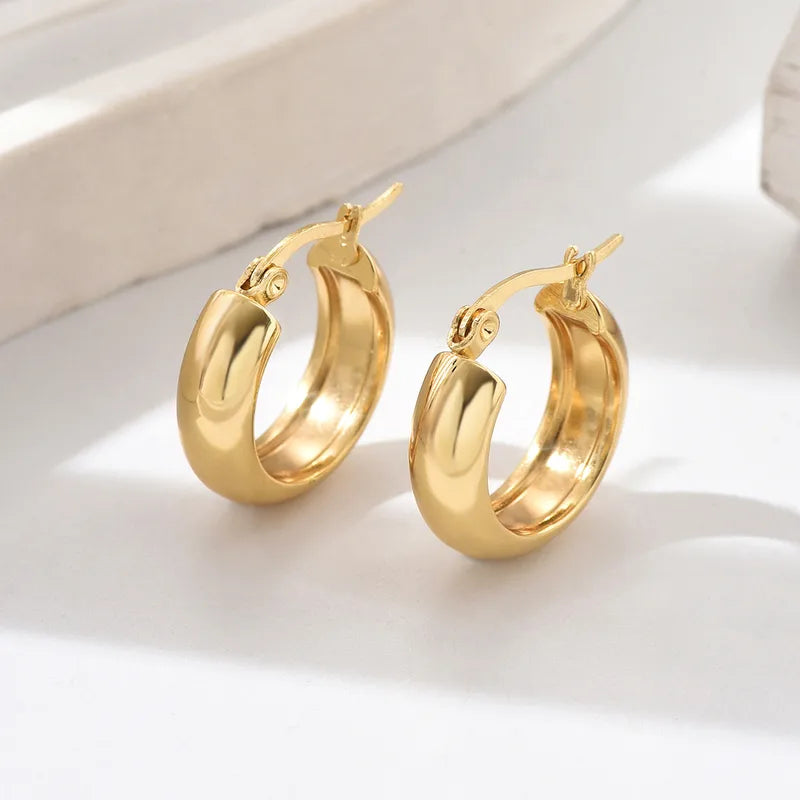 Pendientes aros Dafne Acero Inoxidable