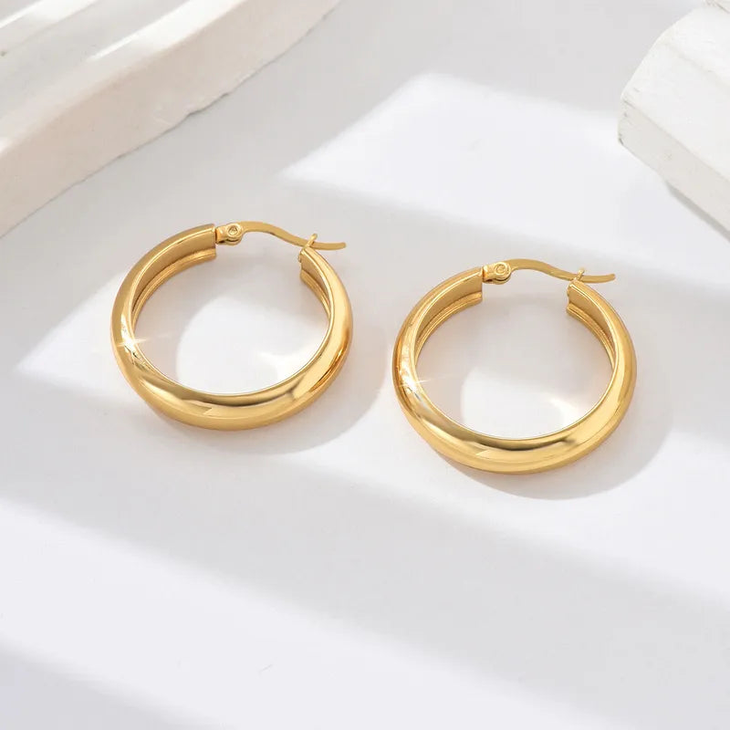 Pendientes aros Dafne Acero Inoxidable