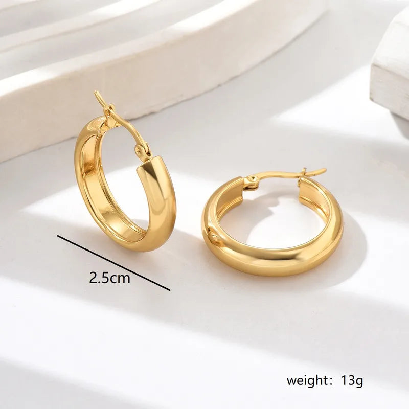Pendientes aros Dafne Acero Inoxidable