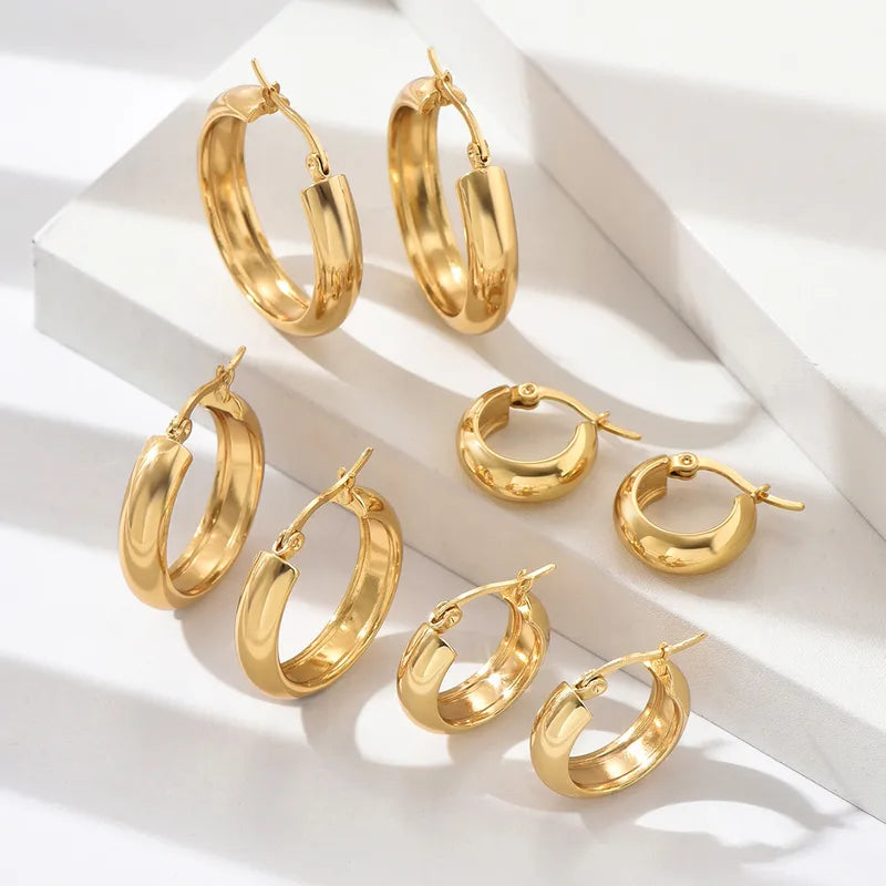 Pendientes aros Dafne Acero Inoxidable